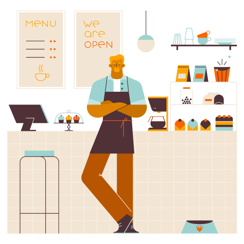 Small Business Owners & Artists Illustrations